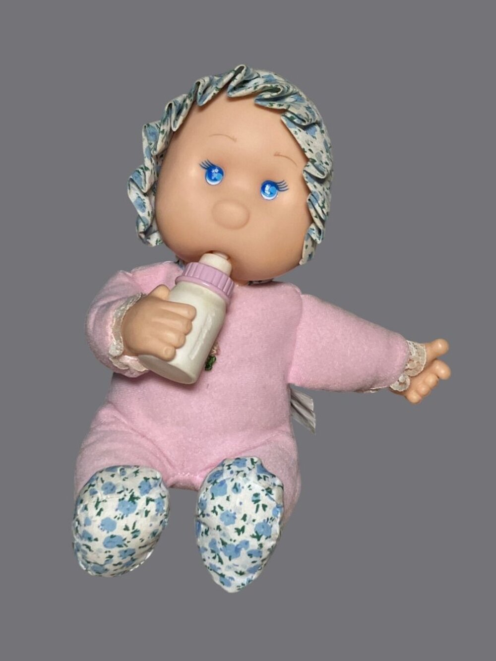 Vintage Lollipaloosa Baby Doll With Pink Outfit & Bottle